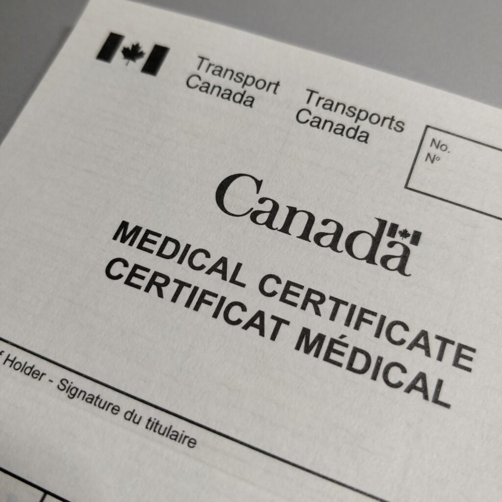 Transport Canada Medical Certificate