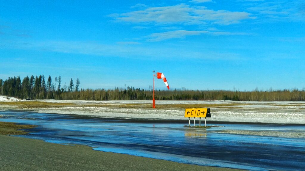 A humble windsock on a fine day.